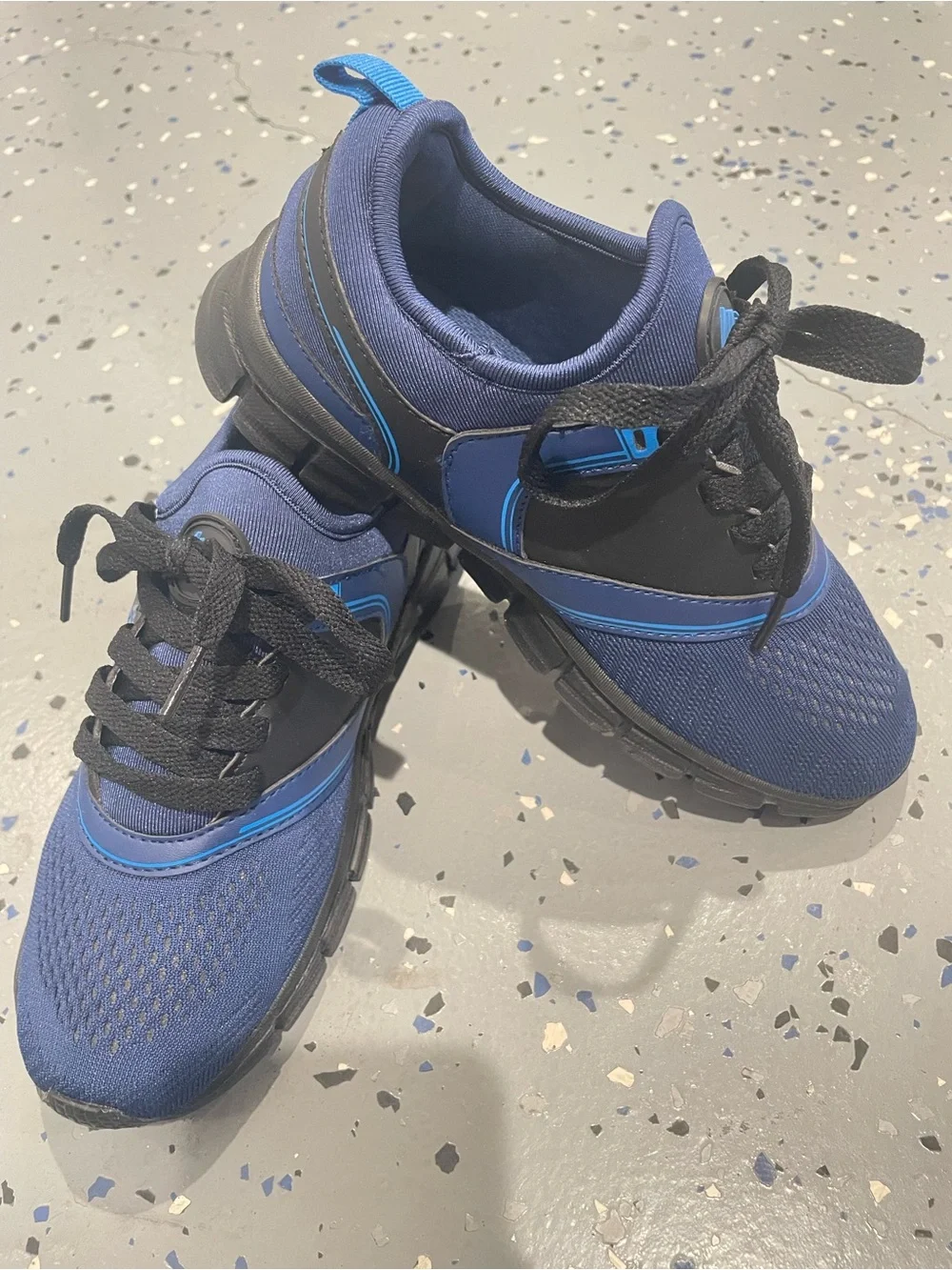 Reebok Navy and Black Kids Athletic Sneakers